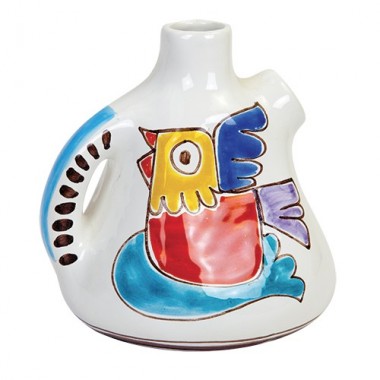Pitcher Folk bird ceramiche de simone BR121FK Pitcher Folk bird ceramiche de simone BR121FK